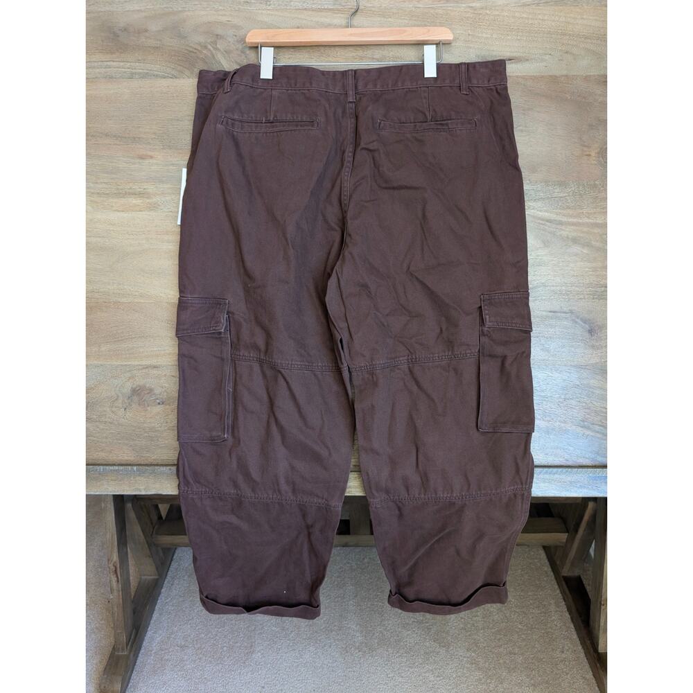 Woolrich Cargo Pants Mens XL Brown Pockets Relaxed Straight Leg Drawstring NWT - Picture 2 of 4